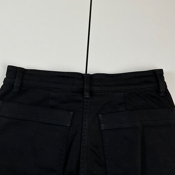 Everlane Black Cropped Wide Leg Heavy Cotton Pants Womens Sz 0 - Picture 12 of 12